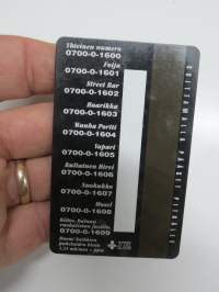 Seesam Puhelinkortti - Ravintolaetukortti 10 mk -puhelinkortti vuodelta 1990-luvulta