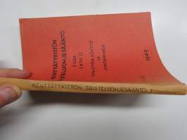 Kenttätykistön taisteluohjesääntö I osa (KtO I) - Tykistön käyttö  johtaminen 1949