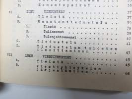 Kenttätykistön taisteluohjesääntö I osa (KtO I) - Tykistön käyttö  johtaminen 1949