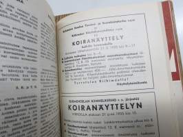 SKL - Suomen Kennel-Liiton julkaisu (jäsenlehti) vv. 1952-1958 -sidotut vuosikerrta neljänä sidoksena