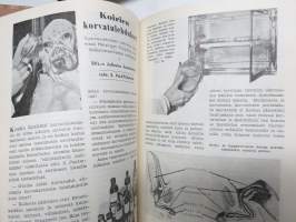 SKL - Suomen Kennel-Liiton julkaisu (jäsenlehti) vv. 1952-1958 -sidotut vuosikerrta neljänä sidoksena