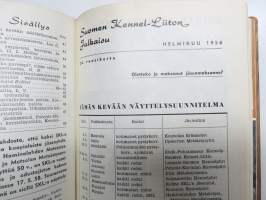 SKL - Suomen Kennel-Liiton julkaisu (jäsenlehti) vv. 1952-1958 -sidotut vuosikerrta neljänä sidoksena