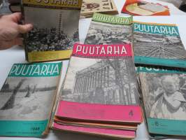 Puutarha-lehtiä erä noin 35 kappaletta vv. 1946-1952