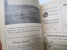 Puutarha-lehtiä erä noin 35 kappaletta vv. 1946-1952