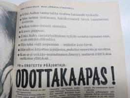 Hymy 1966 nr 12, Kansikuva Katri-Helena, Juhani Kostet - kädetön piirustuksenopettaja, "Pytty" / pakkolaitosvanki - elinkautistuomio, Antti Virtanen - Tappara...