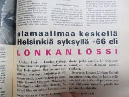 Hymy 1966 nr 12, Kansikuva Katri-Helena, Juhani Kostet - kädetön piirustuksenopettaja, "Pytty" / pakkolaitosvanki - elinkautistuomio, Antti Virtanen - Tappara...
