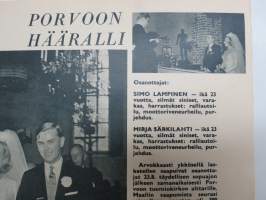 Hymy 1966 nr 9, Kansikuva Satu Östring, Porvoon Hääralli Simo Lampinen &amp; Mirja Särkilahti, Ville-Veikko Salminen, Orvokko Nieminen - bussikuski Laitilasta...