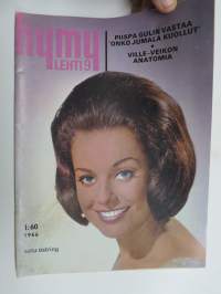 Hymy 1966 nr 9, Kansikuva Satu Östring, Porvoon Hääralli Simo Lampinen &amp; Mirja Särkilahti, Ville-Veikko Salminen, Orvokko Nieminen - bussikuski Laitilasta...