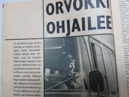 Hymy 1966 nr 9, Kansikuva Satu Östring, Porvoon Hääralli Simo Lampinen &amp; Mirja Särkilahti, Ville-Veikko Salminen, Orvokko Nieminen - bussikuski Laitilasta...