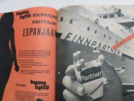 Hymy 1966 nr 9, Kansikuva Satu Östring, Porvoon Hääralli Simo Lampinen &amp; Mirja Särkilahti, Ville-Veikko Salminen, Orvokko Nieminen - bussikuski Laitilasta...