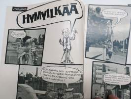 Hymy 1966 nr 8, Kansikuva Aulikki Järvinen, Poliisin sakotusmielivalta, Veikko Ennala - Miksi muukalaisuus on valttia naismaailmassa?, Albert Aalto pakoili 16 vuotta