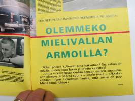 Hymy 1966 nr 8, Kansikuva Aulikki Järvinen, Poliisin sakotusmielivalta, Veikko Ennala - Miksi muukalaisuus on valttia naismaailmassa?, Albert Aalto pakoili 16 vuotta