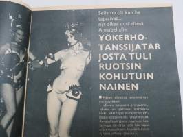 Hymy 1960 nr 1, Kansikuva Miss Skandinavia Eija Häkkinen, Kuherruskuukausi kunnalliskodissa, Taina Elg - Viktor Klimenko, Totuus Kouvolan puhelintyttöverkostosta...