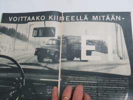 Hymy 1960 nr 1, Kansikuva Miss Skandinavia Eija Häkkinen, Kuherruskuukausi kunnalliskodissa, Taina Elg - Viktor Klimenko, Totuus Kouvolan puhelintyttöverkostosta...