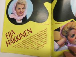 Hymy 1960 nr 1, Kansikuva Miss Skandinavia Eija Häkkinen, Kuherruskuukausi kunnalliskodissa, Taina Elg - Viktor Klimenko, Totuus Kouvolan puhelintyttöverkostosta...