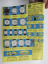 Hymy 1960 nr 1, Kansikuva Miss Skandinavia Eija Häkkinen, Kuherruskuukausi kunnalliskodissa, Taina Elg - Viktor Klimenko, Totuus Kouvolan puhelintyttöverkostosta...