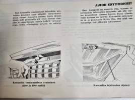Sumbeam 1250/ 1500 omistajan käsikirja. 1970