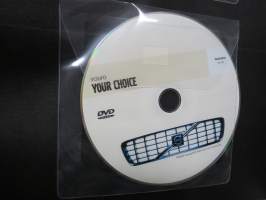 Volvo V70 / XC70 2003 -myyntiesitekansio, jossa 2 x DVD ja 3 painettua esitettä ympäritö / huolto / asiakkaan edut