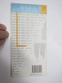 Maanteiden yleiskartta Suomi-Finland 1988 Översiktskarta över landsvägarna