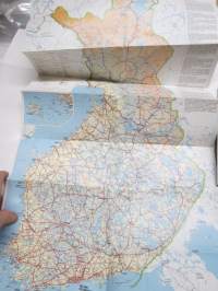 Maanteiden yleiskartta Suomi-Finland 1988 Översiktskarta över landsvägarna