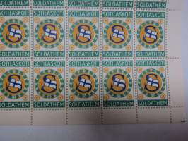 Sotilaskoti - Soldathem - "Sotku" -koko arkki kirjeensulkijamerkkejä