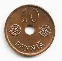 10  penniä  1941