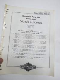 Briggs &amp; Stratton Illustrated Parts List Model Series 300420 to 300425