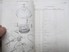 Suzuki DT25 (DT400) outboard parts catalogue 1975, illustrations / perämoottori, varaosaluettelo räjäytyskuvineen