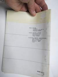 Suzuki DT25 (DT400) outboard parts catalogue 1975, illustrations / perämoottori, varaosaluettelo räjäytyskuvineen