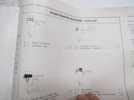 Honda B75K2 outboard parts list 1975, illustrations / perämoottori, varaosaluettelo räjäytyskuvineen