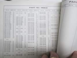 Honda B75K2 outboard parts list 1975, illustrations / perämoottori, varaosaluettelo räjäytyskuvineen