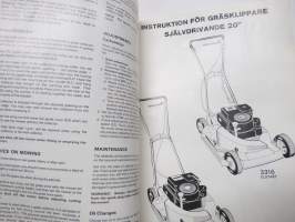 MCB Rotorgräsklippare / Rotary Mower / Tondeuse á rotor / Messerrasenmäher / Rotorgraasmaaimachine / Roottoriruohonleikkuri 20"´ -käyttöohjekirja