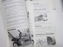 Husqvarna Huskyjet BS 450  Gräsklippare / Ruohonleikkuri Instruktion   -käyttöohjekirja