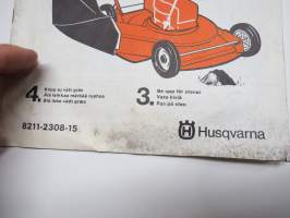 Husqvarna Huskyjet BS 450  Gräsklippare / Ruohonleikkuri Instruktion   -käyttöohjekirja