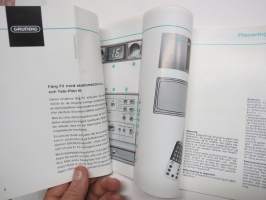 Grundig 8660 SK väri TV -käyttöohjekirja ym. mukana toimitettuja papereita