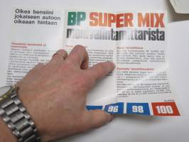 BP British Petroleum Super Mix - Säästäkää arjessanne -bensiinilaatujen esite