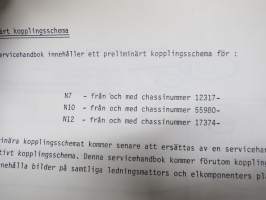 Volvo Lastvagnar Avd. 3 (37) Kopplingsschema N7 ch nr 12317- / N10 ch nr 55980- / N12 ch nr 17374 - Servicehandbok -korjaamokirjasarjan osa - kytkentäkaaviot