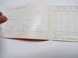 Catrol öljy - autoilijan päiväkirja, käyttämätön