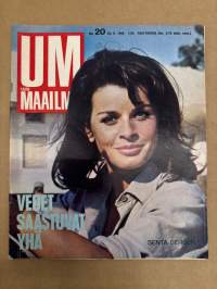 Uusi Maailma UM 1966 nr 20, ilmestynyt 22.9.1966,Senta Berger, Robert Kennedy, Miss Cinema Europa - Thelma Ramström, Las Vegas