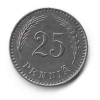 25  penniä  1925