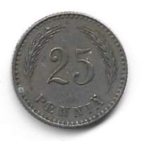 25  penniä  1927