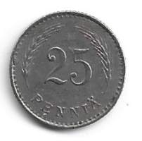 25  penniä  1928