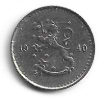 25  penniä  1940 Ni