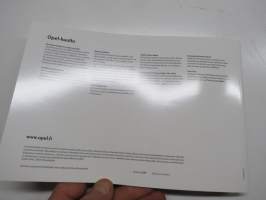 Opel Astra 2009 -myyntiesite / sales brochure