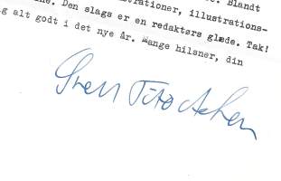 Sven Tito Achen  nimikirjoitus kirjeessä 1980