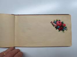 Muistokirja - Aune Heleena Ruuth (Suojaasto, Vehmaa) -muistokirja kiiltokuvineen ja  teksteineen vv. 1919-1923, runsaasti kiiltokuvia, kaikki näkyvät kohteen kuvista