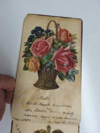 Muistokirja - Aune Heleena Ruuth (Suojaasto, Vehmaa) -muistokirja kiiltokuvineen ja  teksteineen vv. 1919-1923, runsaasti kiiltokuvia, kaikki näkyvät kohteen kuvista