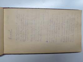 Muistokirja - Aune Heleena Ruuth (Suojaasto, Vehmaa) -muistokirja kiiltokuvineen ja  teksteineen vv. 1919-1923, runsaasti kiiltokuvia, kaikki näkyvät kohteen kuvista