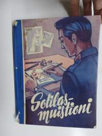 Sotilasmuistioni, M.E. 1955 -varusmiesaikaisia muistoja ja piirroksia ym. varten tarkoitettu kirja, tässä enimmäkseen piirroshahmotelmia