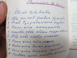 Sotilasmuistio, matruusi T.K. - Rio Del Pansio, TurLas -varusmiesaikaisia muistoja ja piirroksia ym. varten tarkoitettu kirja